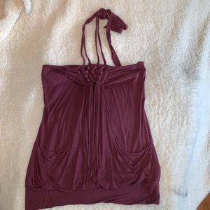 Women’s Halter Top w/ Cute Fringe!